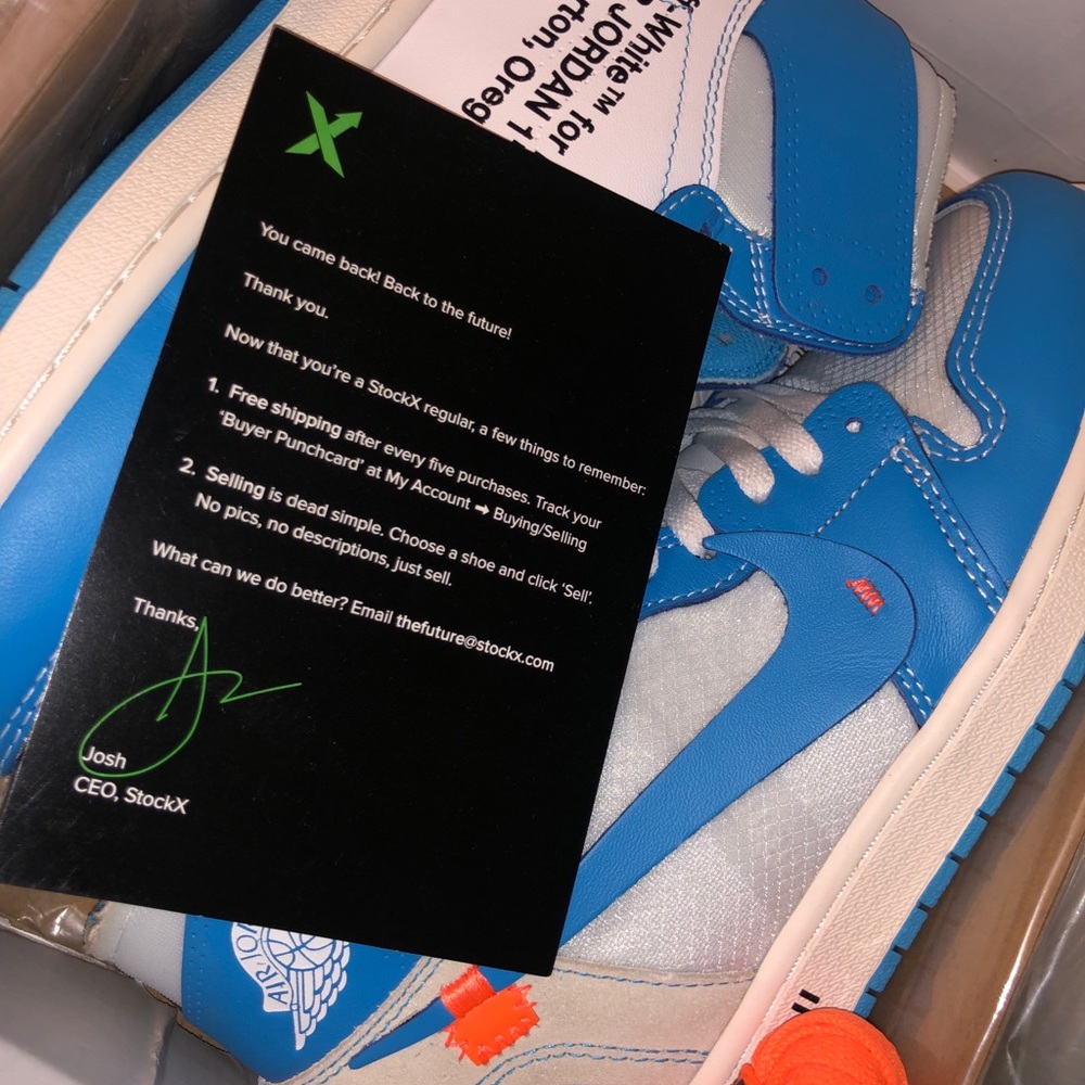 Unc Off White Jordan 1s